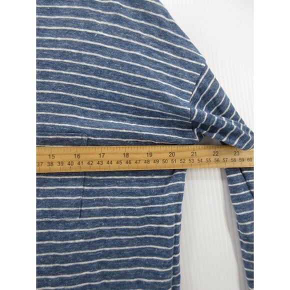 Vince Top XS Linen Shirt Pullover Striped Pocket T Tee Scoop Neck * - Picture 5 of 12